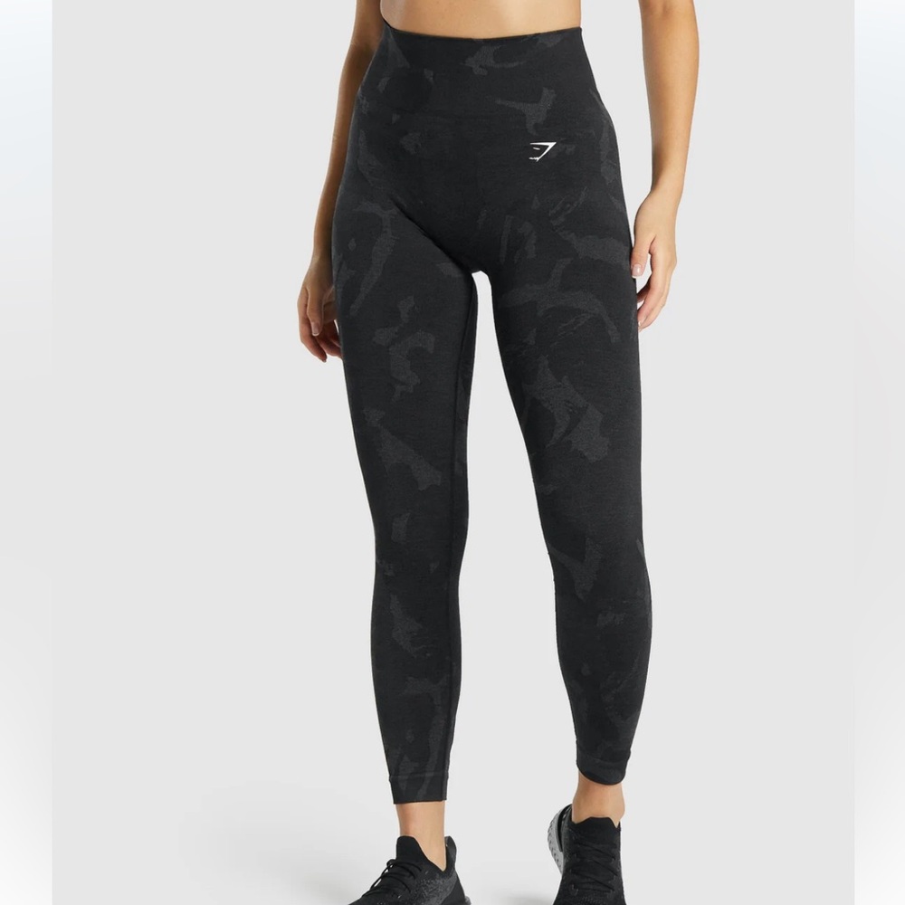Gymshark Black Camouflage Leggings